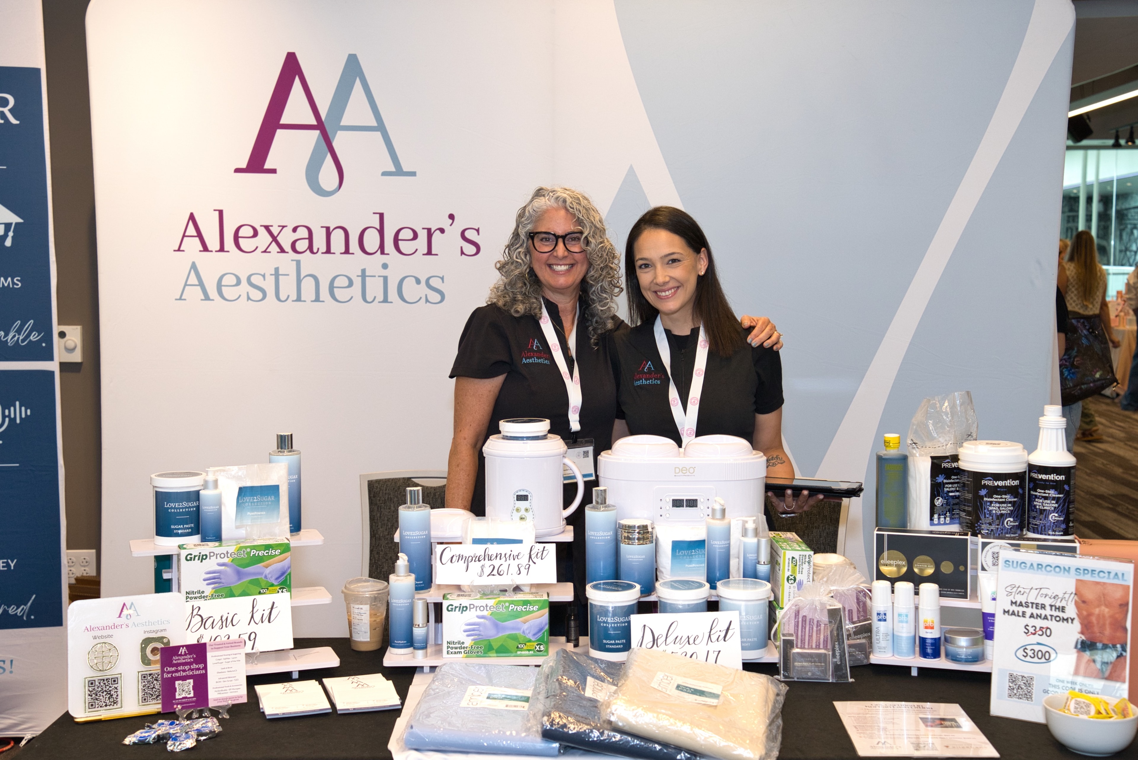 Alexander's Aesthetics vendor booth at Sugar Con 2026