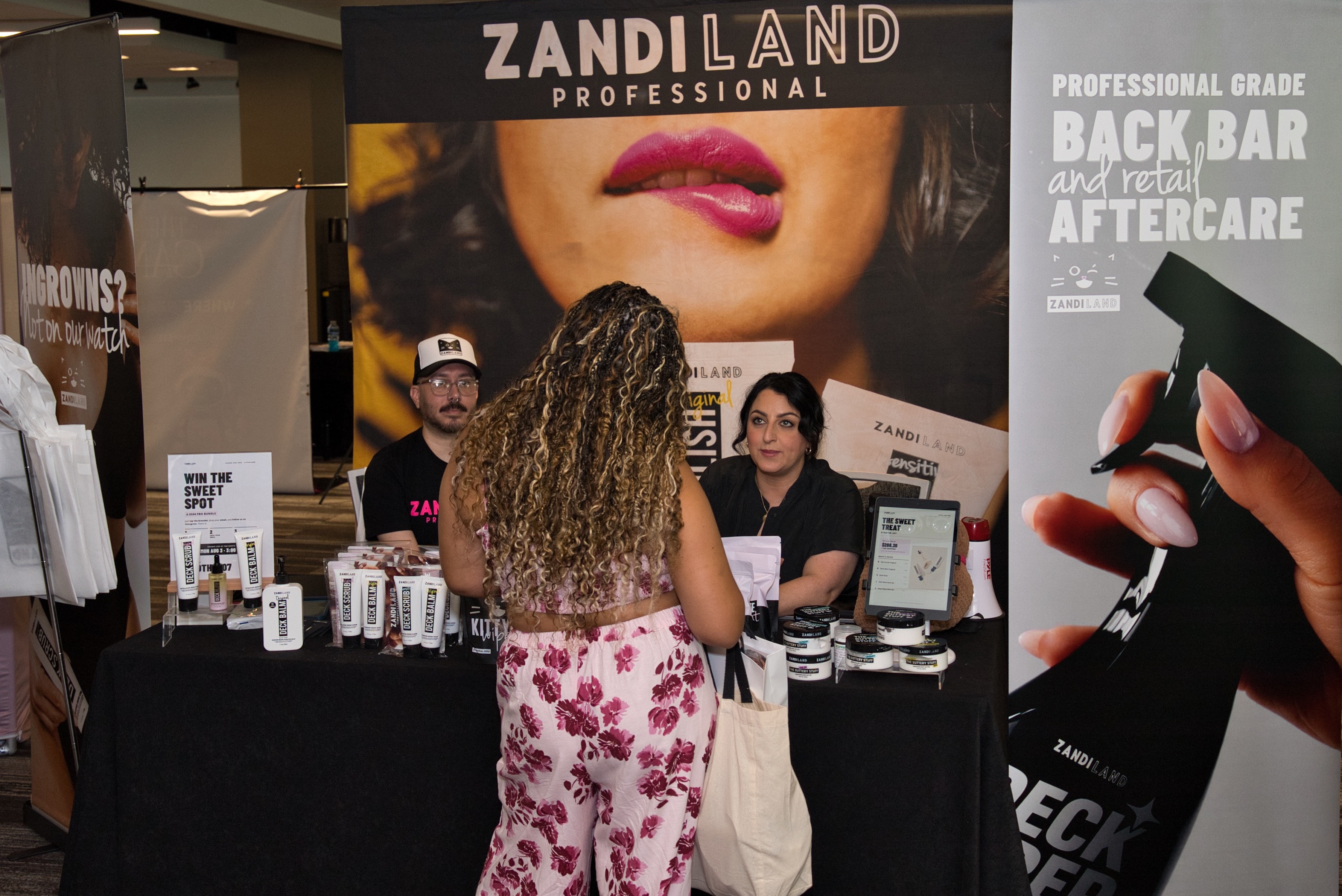 Zandi Land Professional vendor booth at Sugar Con 2026